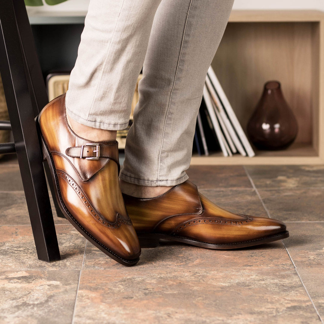 Single Monk Strap 5376 - Cognac Patina