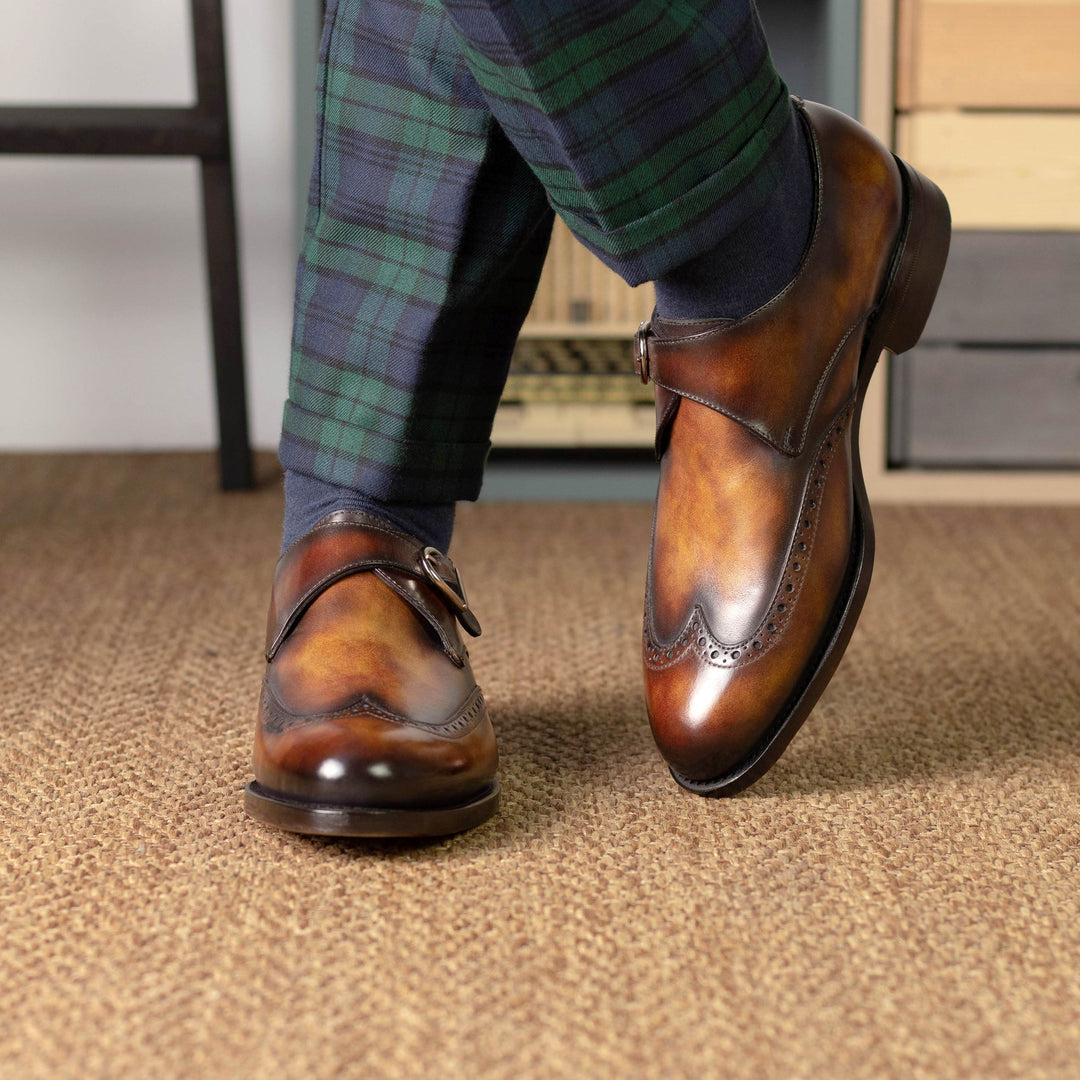 Single Monk Strap 5951 - Fire Patina