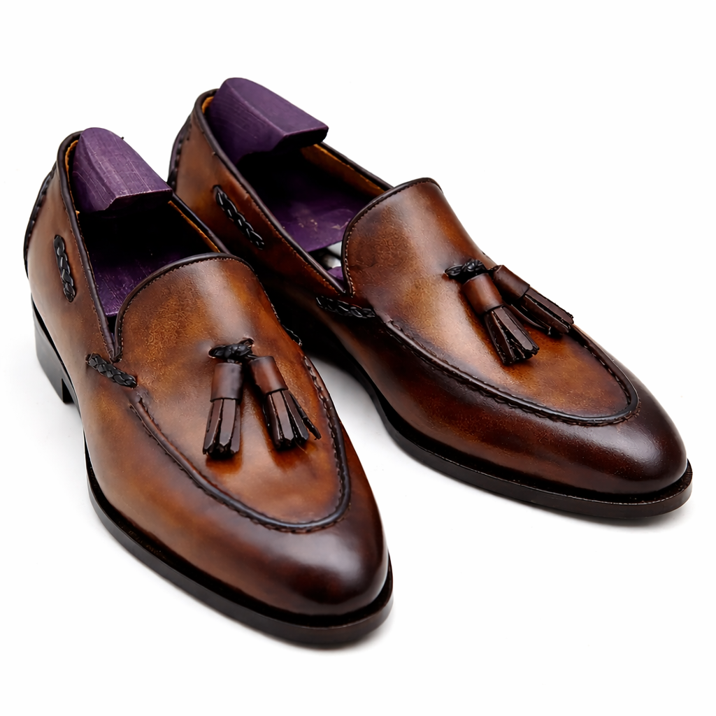Full-Grain Calf Leather Loafers