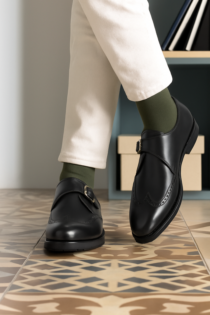Single Monk Box Calf- 5746
