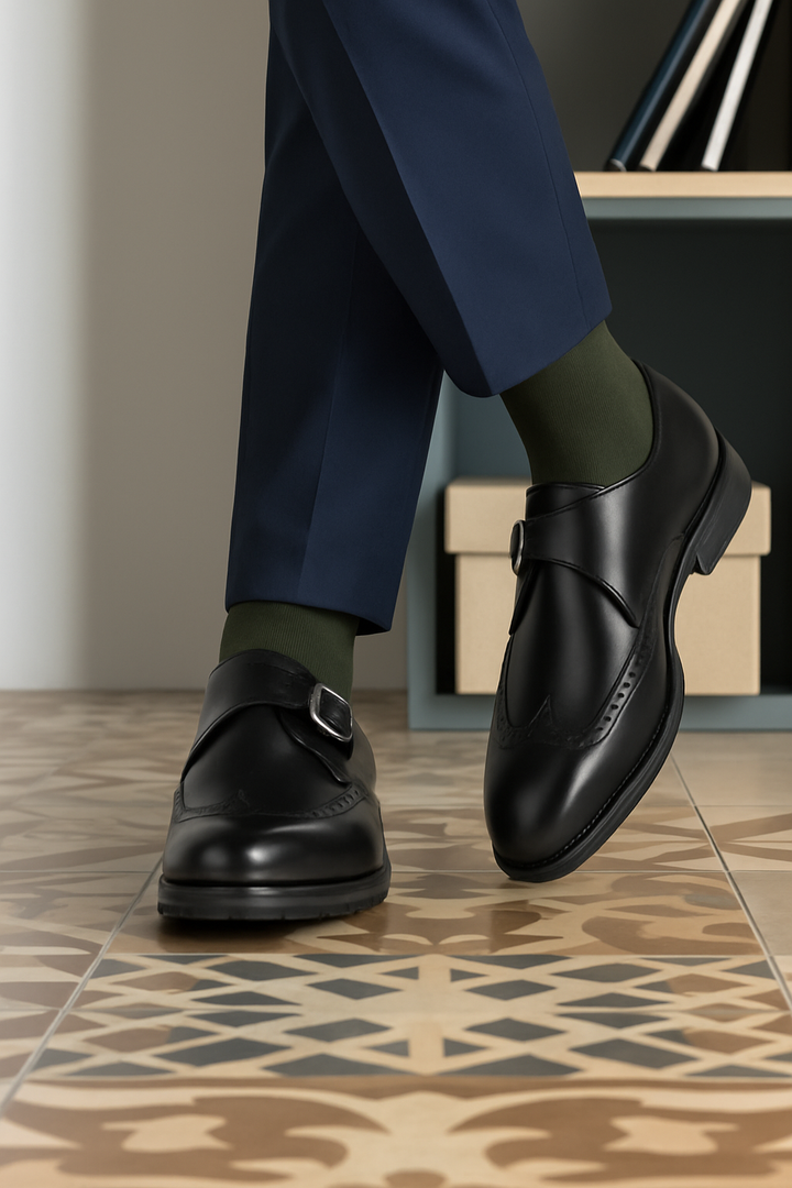 Single Monk Box Calf- 5746