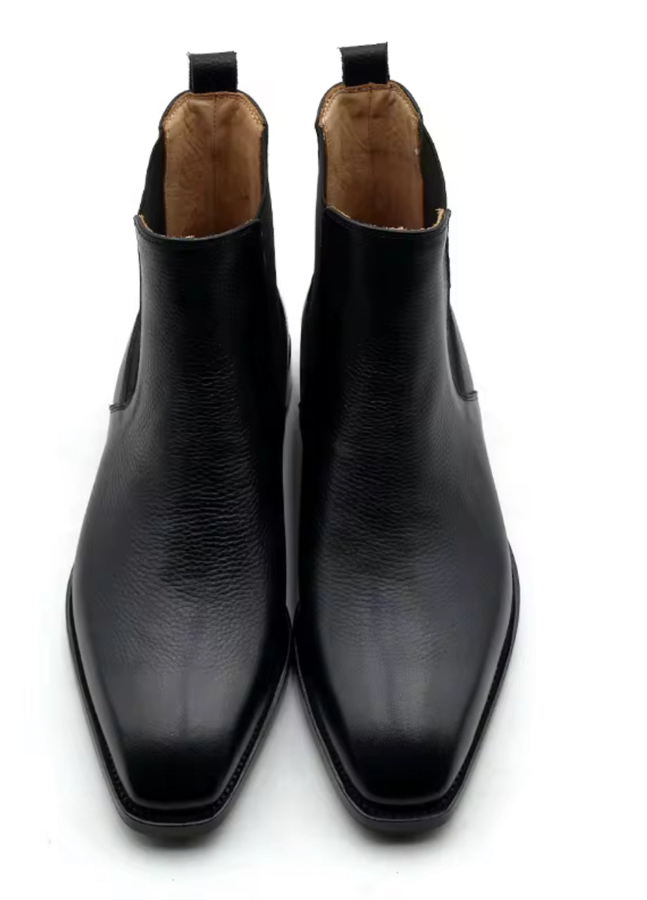 Goodyear Welt Full Grain Leather Chelsea Boot