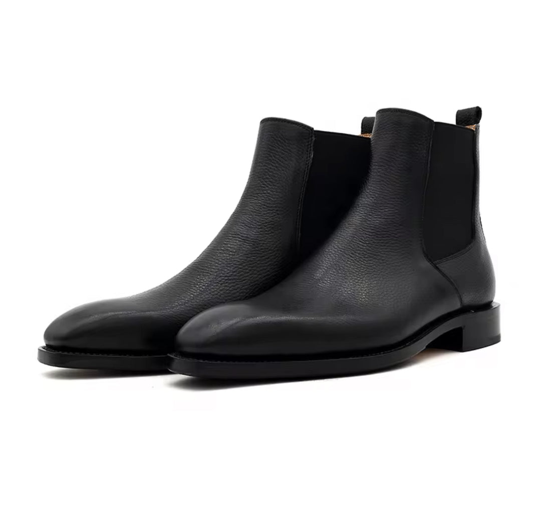 Goodyear Welt Full Grain Leather Chelsea Boot