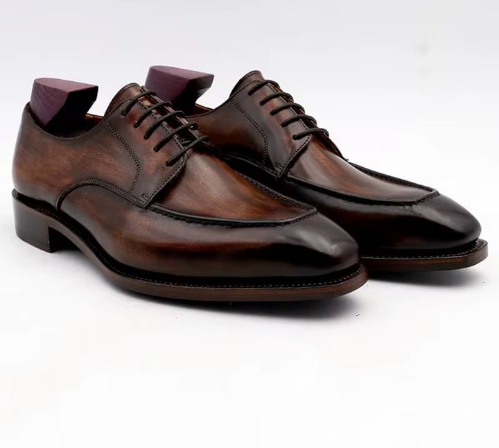 Hand-Painted Goodyear-Welted Derby DE02