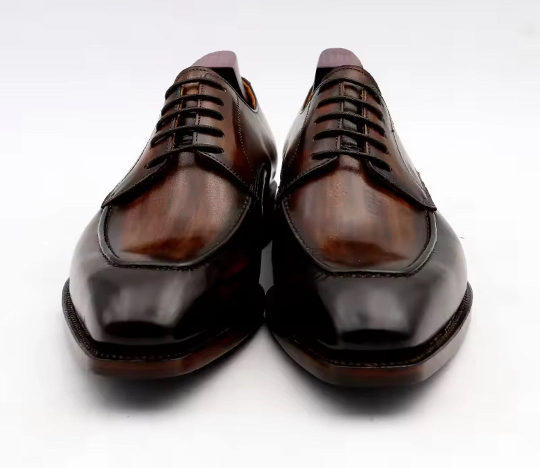 Hand-Painted Goodyear-Welted Derby DE02