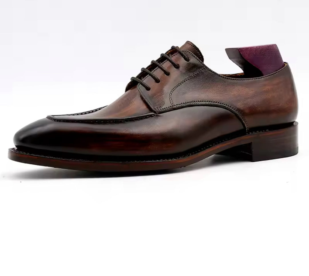 Hand-Painted Goodyear-Welted Derby DE02