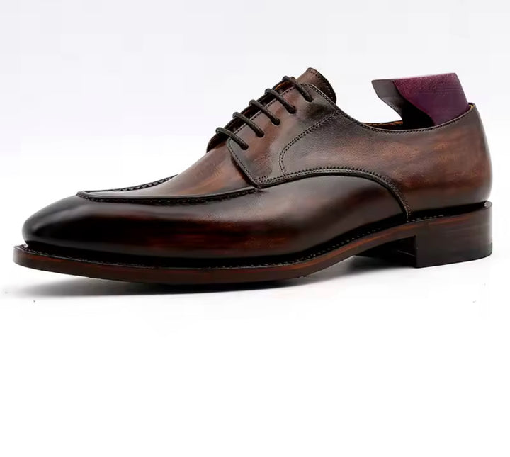 Hand-Painted Goodyear-Welted Derby DE02