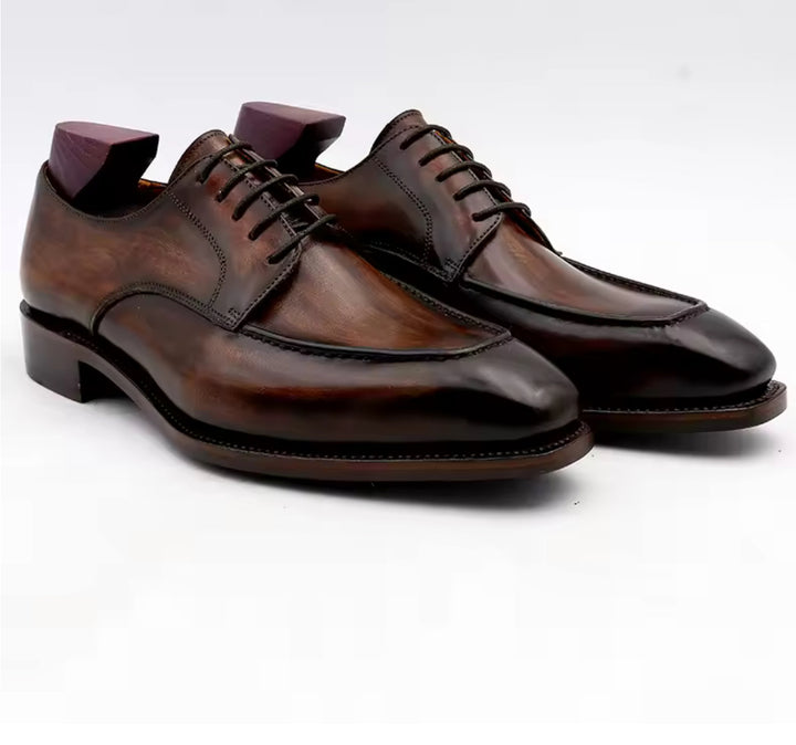 Hand-Painted Goodyear-Welted Derby DE02