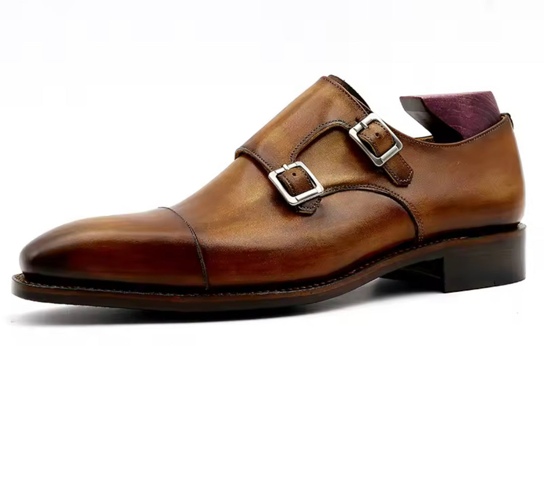 Hand-Painted Goodyear-Welted Buckle Straps MS01