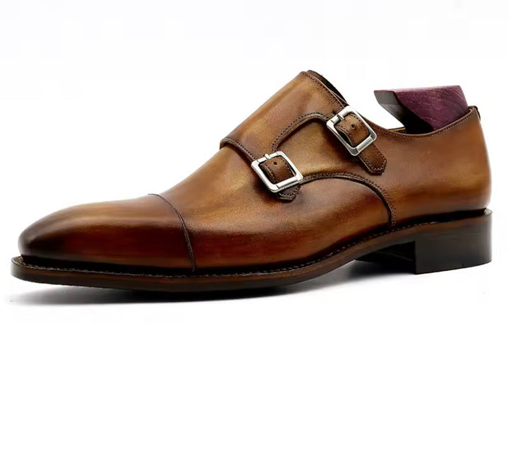 Hand-Painted Goodyear-Welted Buckle Straps MS01