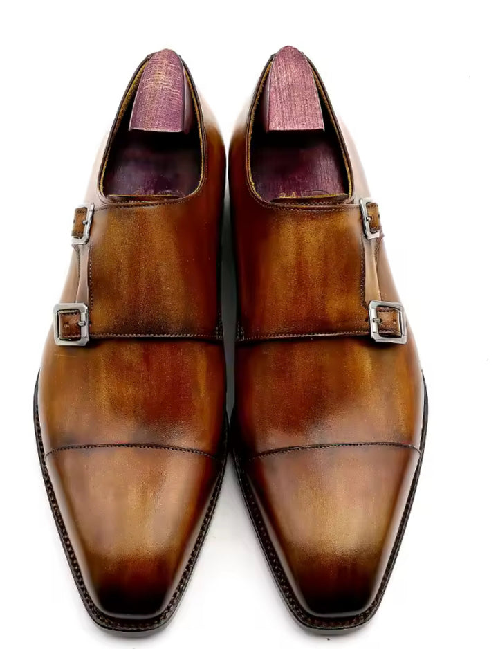 Hand-Painted Goodyear-Welted Buckle Straps MS01