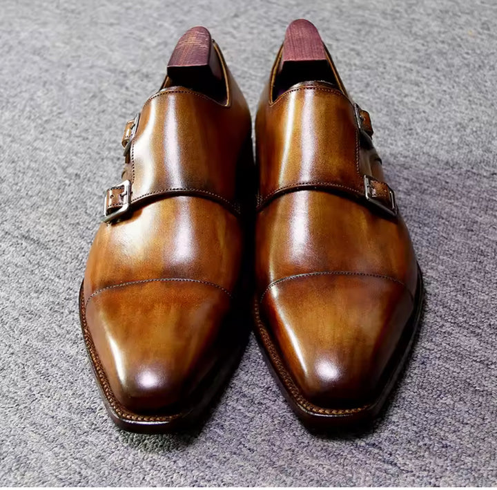 Hand-Painted Goodyear-Welted Buckle Straps MS01