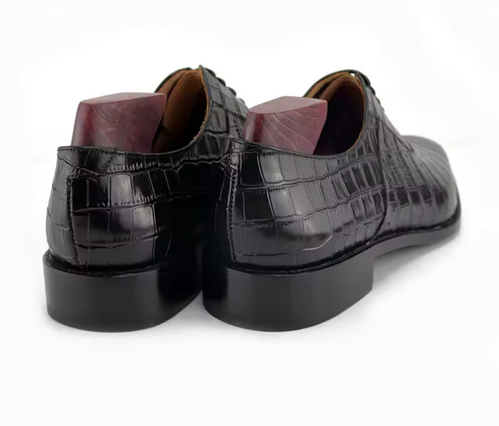 Handcrafted Oxford Shoes for Men – Genuine Leather, Breathable Arch Support Dress Shoes