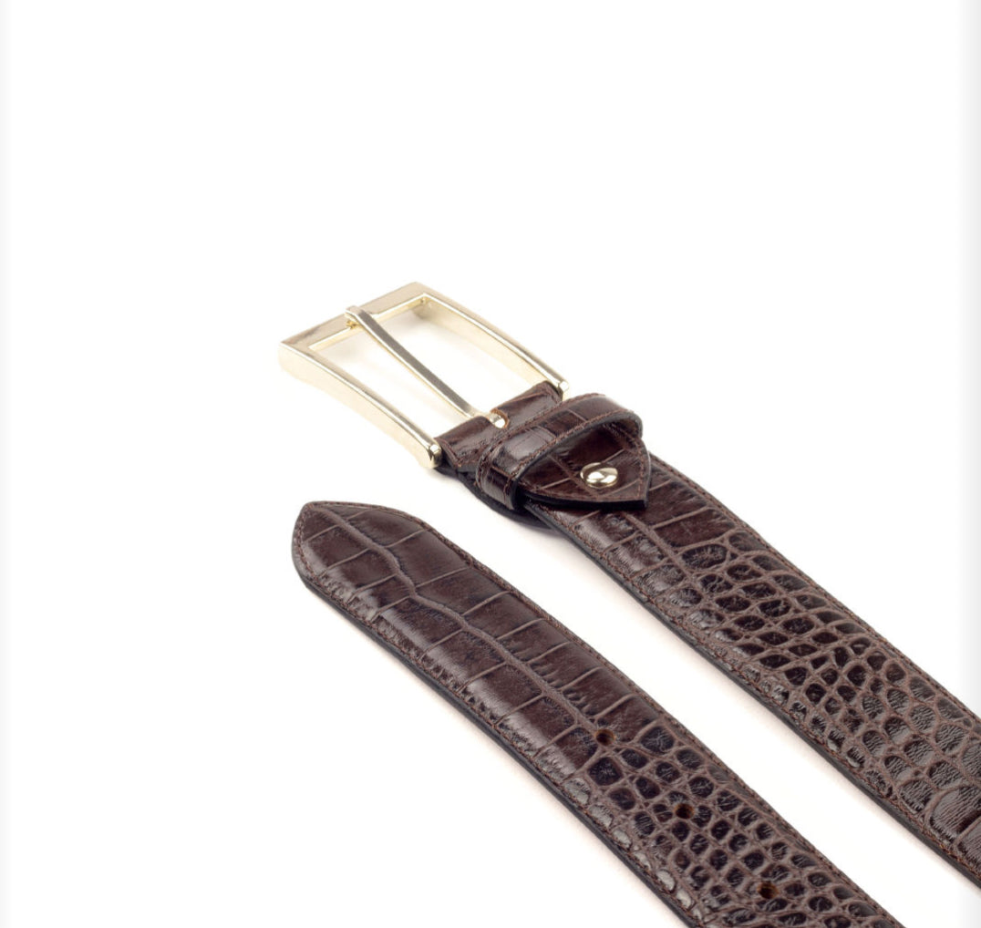 Black Patent Hamptons Belt 2169