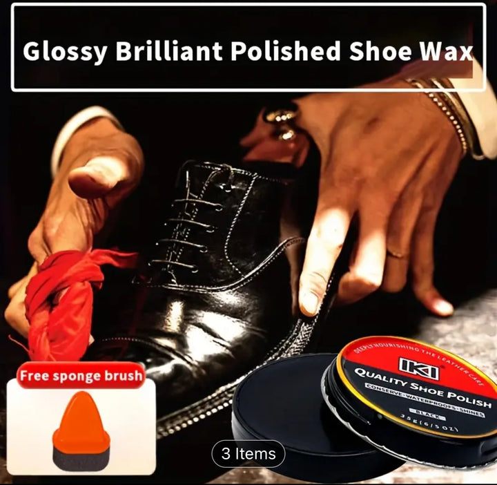 Leather Shoe Wax Set – Black Brown & Neutral Options