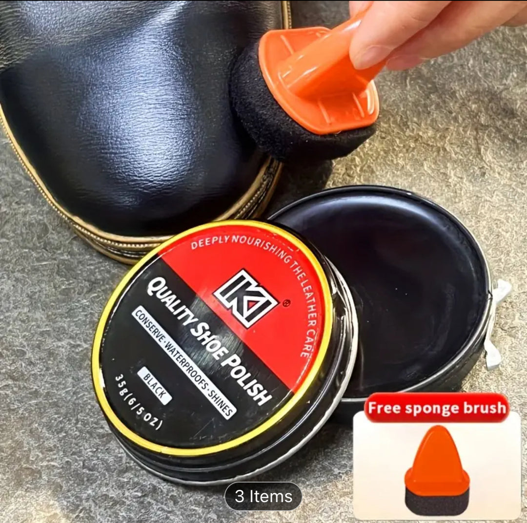 Leather Shoe Wax Set – Black Brown & Neutral Options