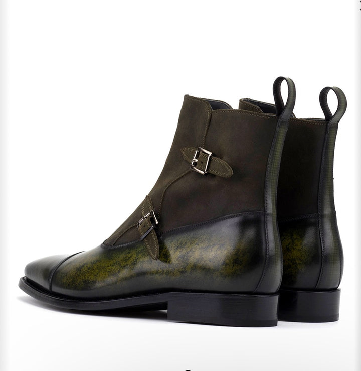 Goodyear Welt leather Octavian Buckle Boot